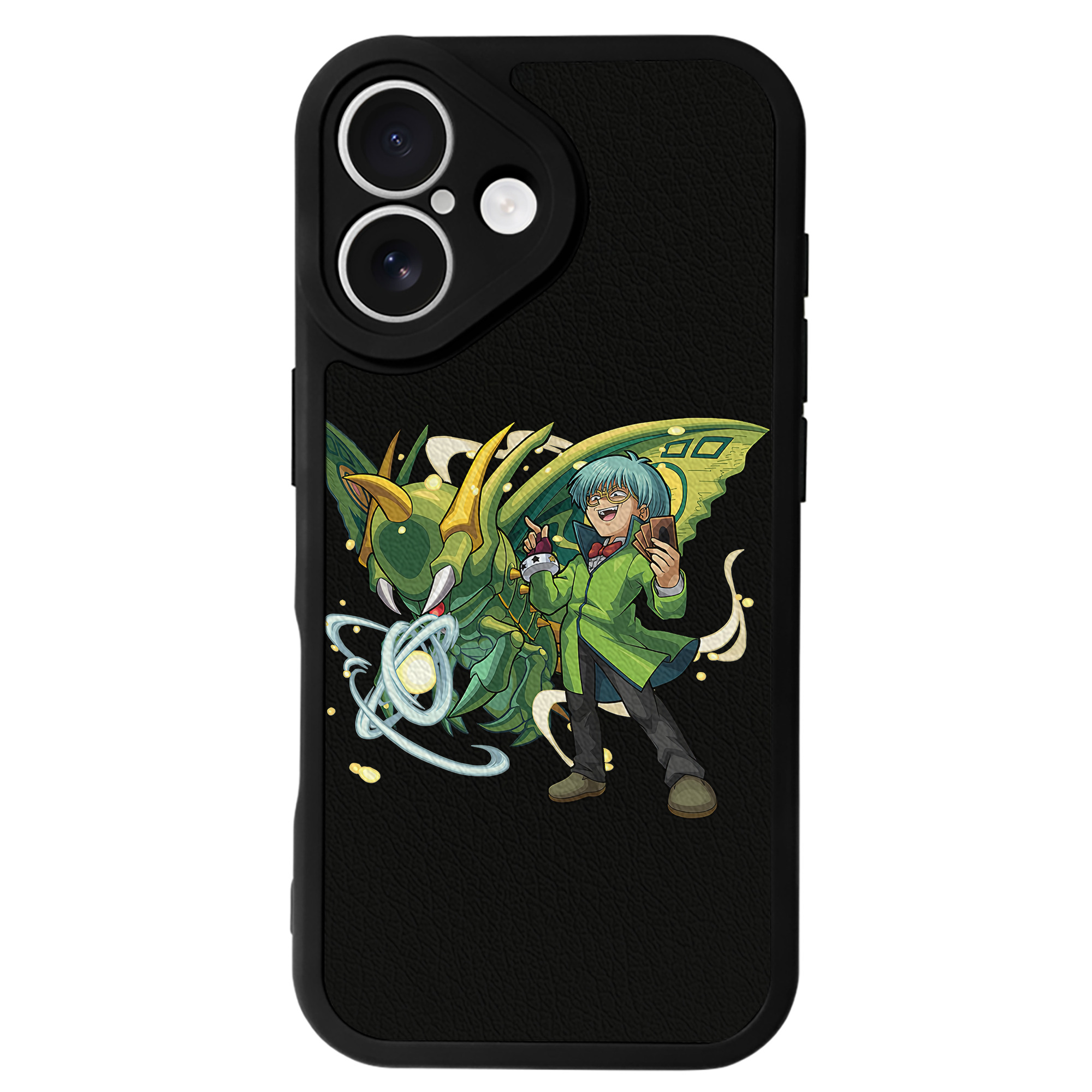 （画像用） 遊☆戯☆王 Yu-Gi-Oh! 【iPhone 16シリーズ対応】シリコンスマホケース（レザー調） 材質：シリコン